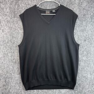Jos. A. Bank Vest Size XL Black Sleeveless
